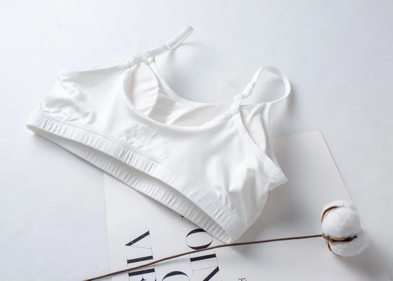 Spring/Summer Ladies Pajamas Sling + Shorts Modal With Chest Pad Solid Color Homewear Set Pajamas Sleepwear Lingerie