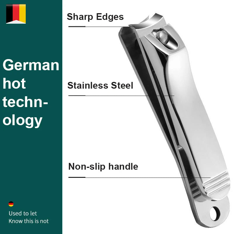 Nail Trimmer Pedicure Scissor Nail Clippers Stainless Steel Anti Splash Fingernail Cutter Manicure Tools Bionics Design