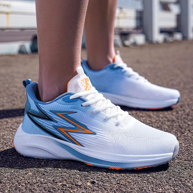 Men's Summer Extra Large Size 47-48 Sports Casual Running Shoes Mesh Upper Rubber Midsole Shock Absorption Middle School