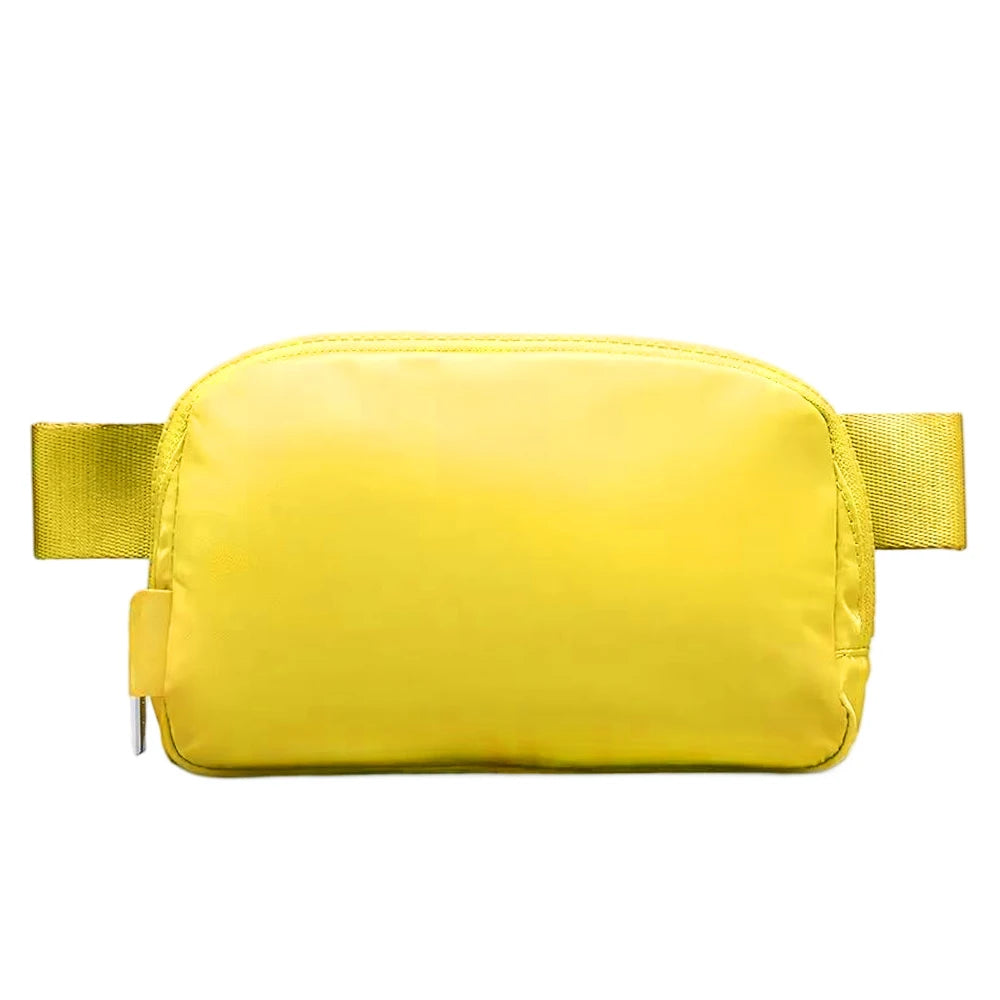 USA Oversea Warehouse 1L Nylon Waterproof Chest Bag Fanny Pack Waist Bag Belt Bag Crossbody Waist Belt Sport Workout Waist Bag