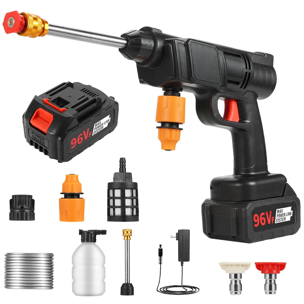 Convenient Versatile 21V Car Washer High-Pressure Multi-Functional Water Gun Made Metal Plastic Steel Stainless PP for Car Wash