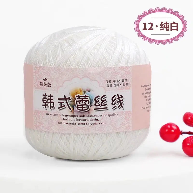 Korean Handmade Knitted Sweater Coaster Jacket DIY Baby Pure Cotton Yarn Carded Dyed Anti-Pilling