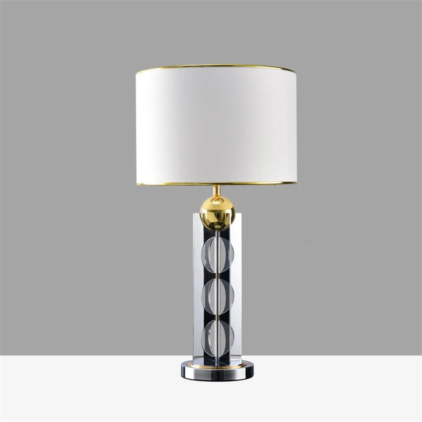 Modern Luxurious Mirror Luster Table Lamps Modern Classical Table Lights Design Bedroom Study Room Bedside Desk Lights Lighting
