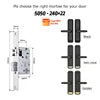 Tediton Smart Locks for Front Door Digital Electric Keyless Aluminum Alloy Fingerprint Tuya Smart Door Lock
