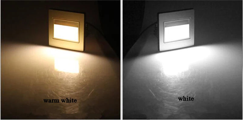 LED Step Light 1.5w Indoor Stair Lamp Wall Corner Night Lights Square Staircase Lamps For Villa Hotel Pathway Lobby Stairway