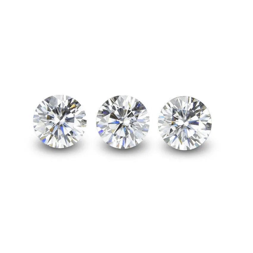 1-15 Carat Round Brilliant Cut Diamond Test Past Sparkling D Color Loose Moissanite Stones for Wedding Rings Jewelry Making