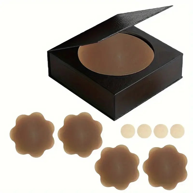 8CM Silicone Waterproof Breathable Matte Invisible Adhesive Nipple Covers & Pasties