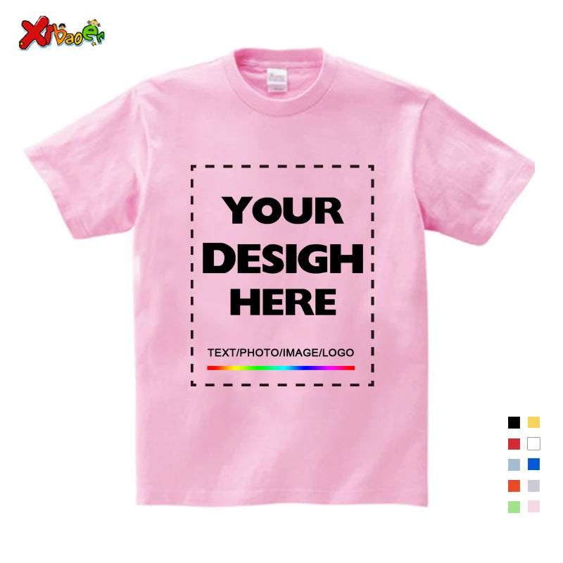 Custom Long Sleeves Shirt Kids Personalized Photo Shirt Children T-Shirt Name Clothing Girl Boy Shirt Toddler Logo Design Shirt