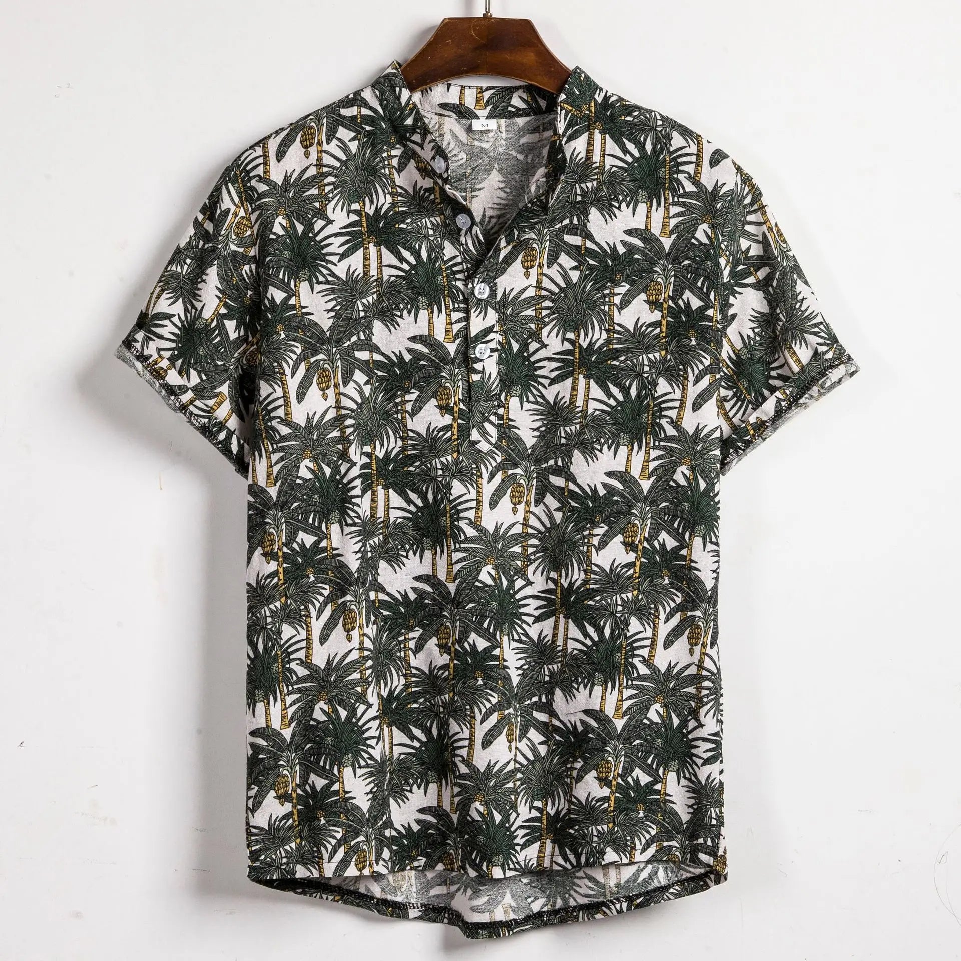 OEM Service Custom Wholesale Summer Men Clothing Short Sleeve Hawaiian Printed Fashion Shirt