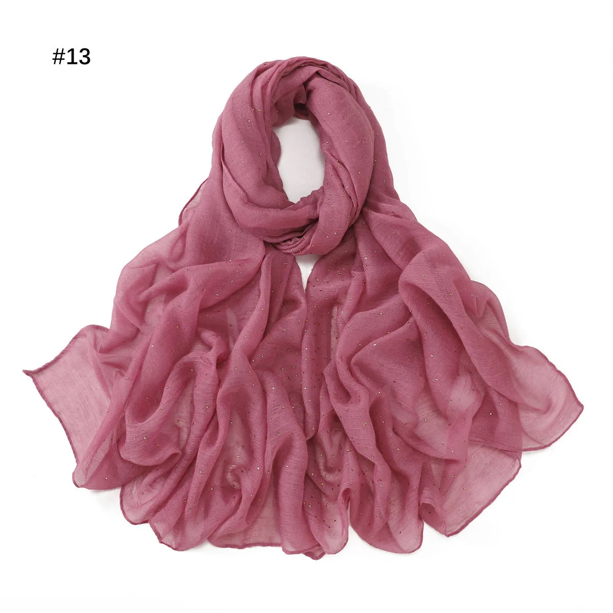 Zifeng OME Travel Photo Art Pure Color Full Star Hot Diamond Cotton Linen Monochrome Cape Scarves & Shawls