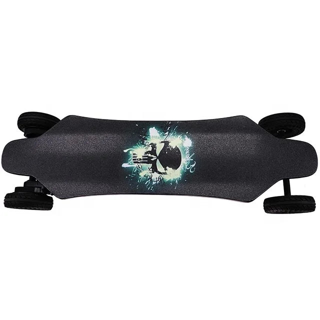 Dual Belt Motors 2000W 36V 7.5A Electric Skateboard LED Barfor Street Crusing or off Road Riding Electric Skateboard All Terrain