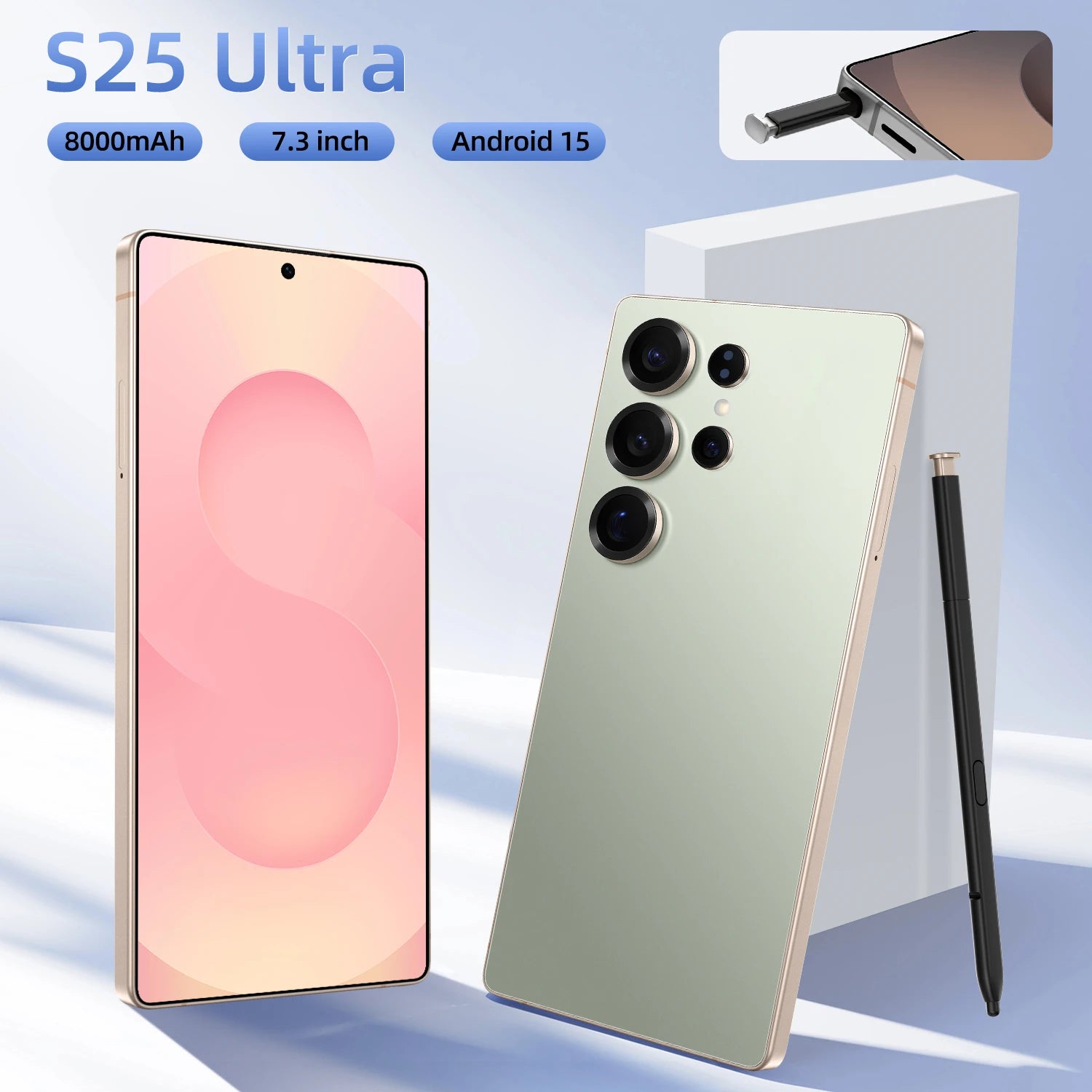 S25 Ultra Android 14 Smartphone 7.3 Inch HD Screen 12GB+512GB 5G 108MP 120W Deca Core CPU Original & Unlocked Express Shipping