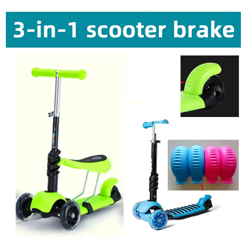 Scooter Accessories Brake Pads Children Tricycle Quad Wheel Scooter Rear Wheel Brake Pads Scooter Back Wheel Brake Scooter Brake