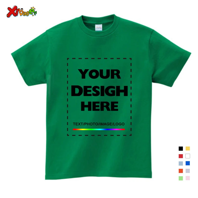 Custom Long Sleeves Shirt Kids Personalized Photo Shirt Children T-Shirt Name Clothing Girl Boy Shirt Toddler Logo Design Shirt