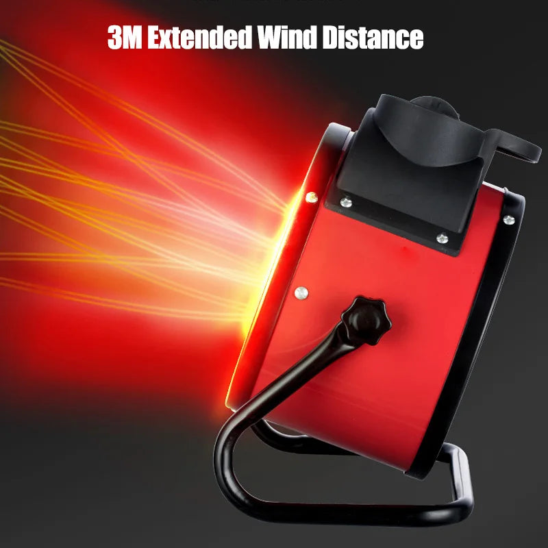 2000W Portable Electric Space Air Heater Mini Electric Cooler Home Fan Heater Fast Heating Handy Air Warmer Office Bedroom 220V