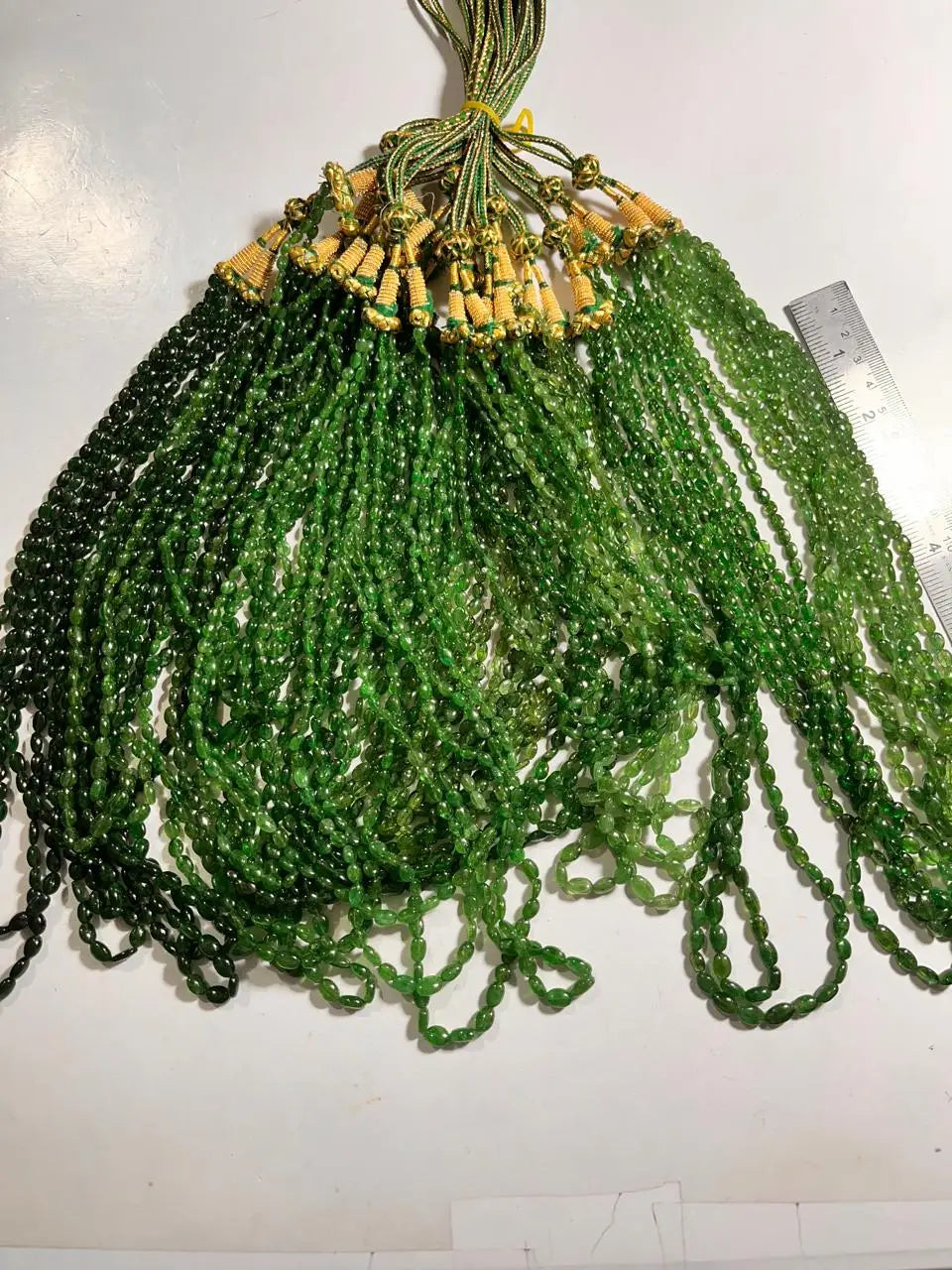 Wholesale Natural Tsavorite Maniya Green Garnet Faceted Gemstone Necklace Bracelet Plain Beads Necklace