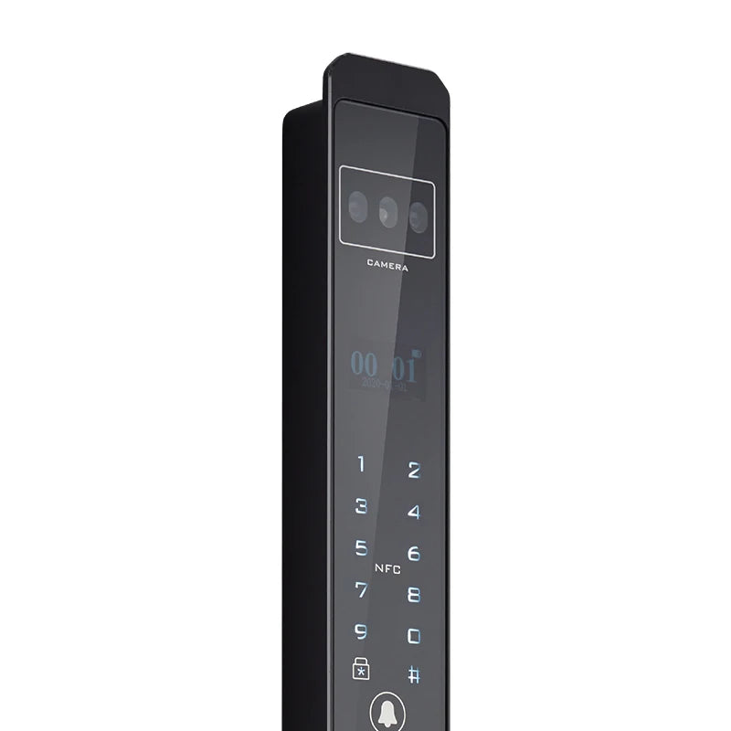 YAGU TTLOCK Broken Bridge Aluminum Door Ultra Narrow Ultra Thin Frame Face Recognition Palmprint Fully Automatic Smart Door Lock
