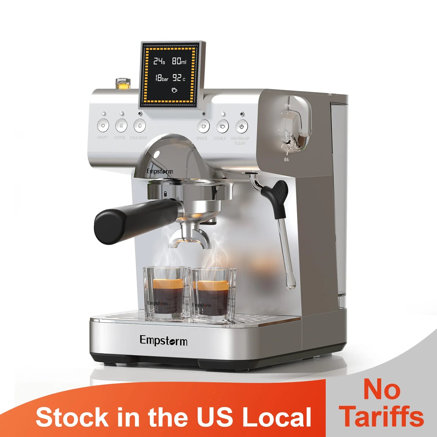 Empstorm Latest Design Coffee Maker Cold Brew Espresso Coffee Maker Italian Coffee Machine for Office Stock in the US Local