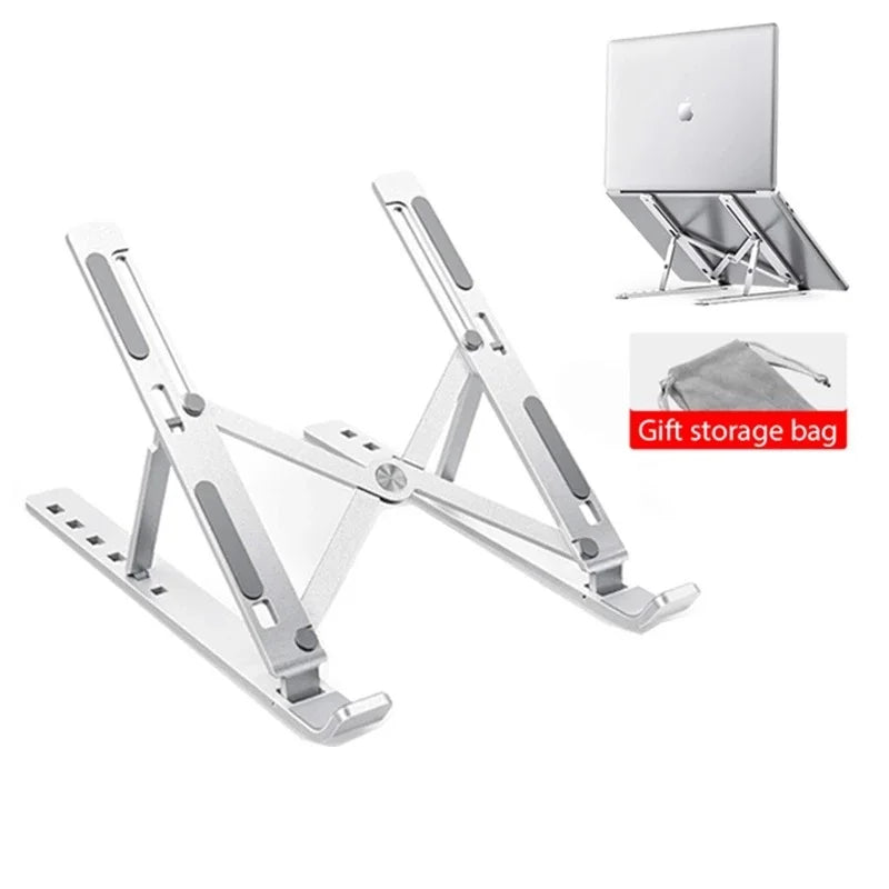 KINNO Foldable Laptop Stand Aluminum Alloy Computer Desktop Tablet Stand Portable Cooling Bracket