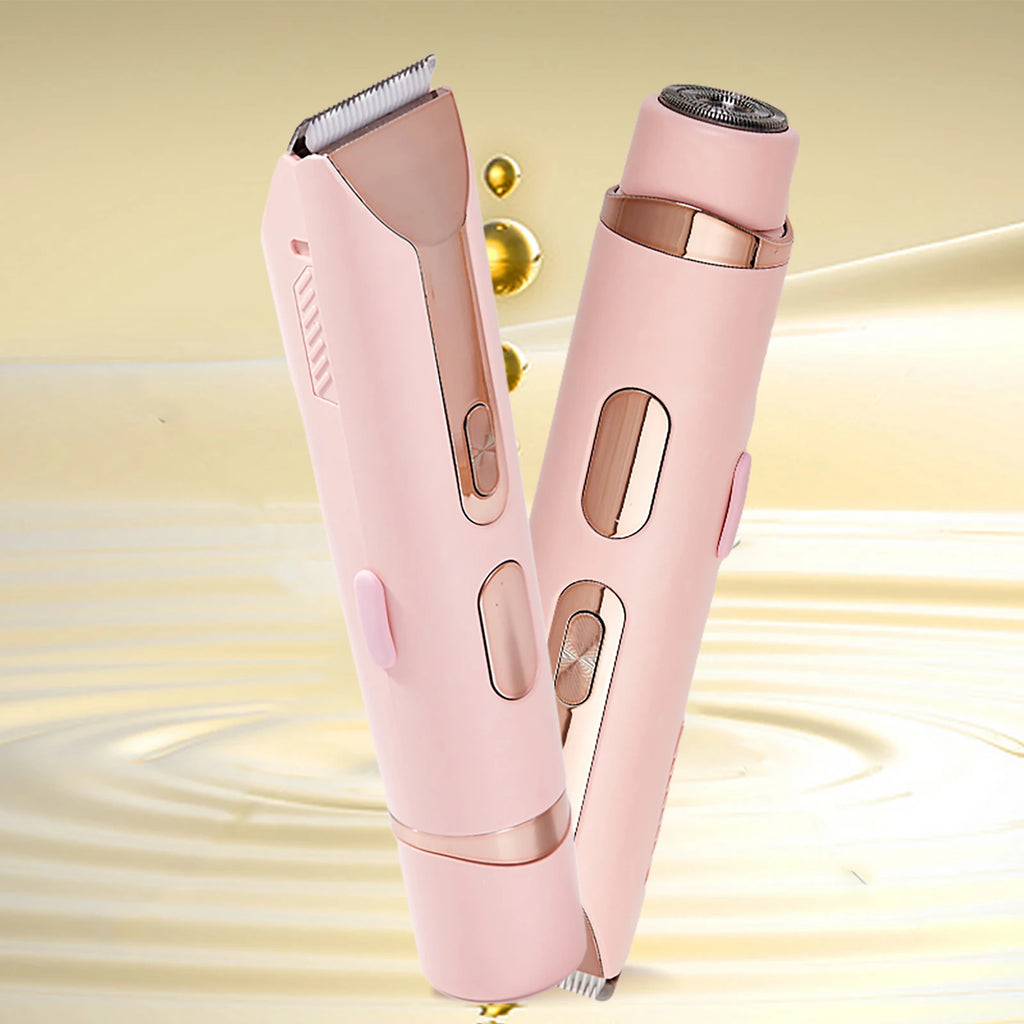 2 in 1 Rechargeable Battery Portable Women Lady Shaver for Leg Arm Hand Face Epilator Shaver