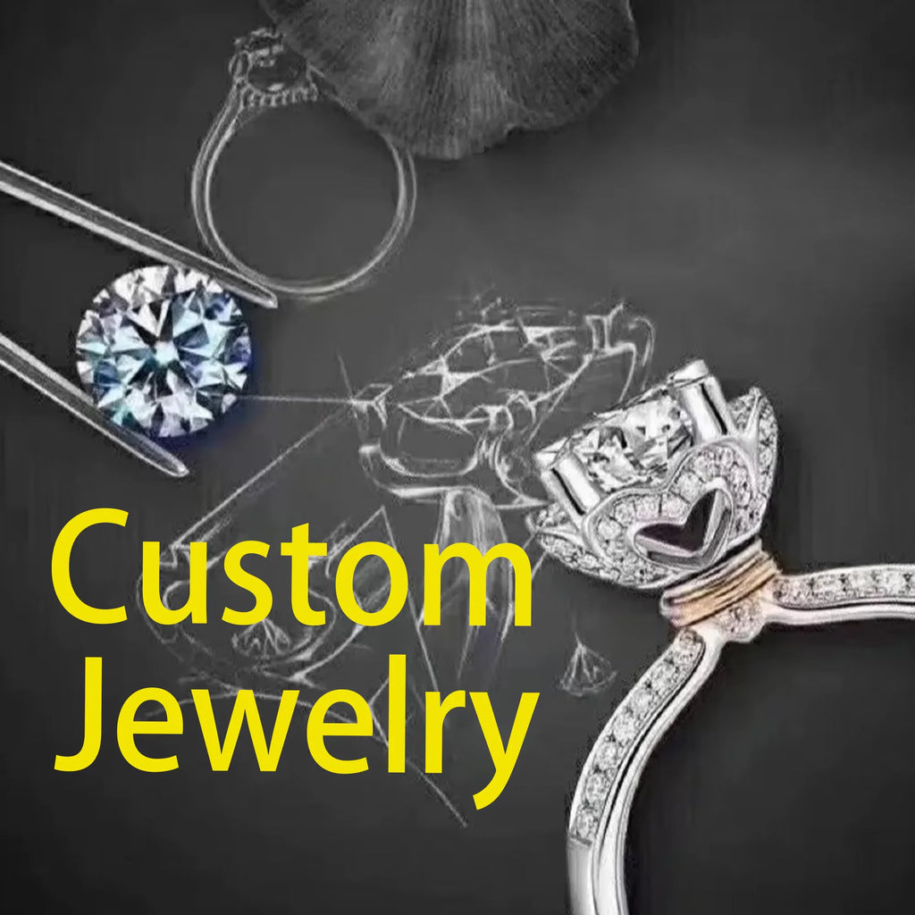 Wholesale Custom Solid Silver & 925 Sterling Women's Engagement Rings with Moissanite for Weddings