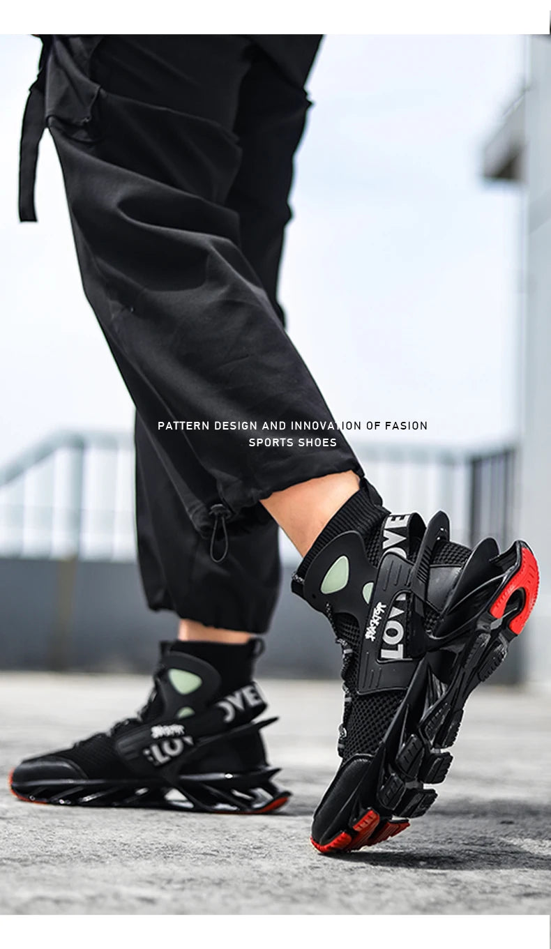 Men's Casual Sneakers Breathable Luxury Trainer Race Shoes Fashion Loafers Running Shoes for Male Comfortable Tenis