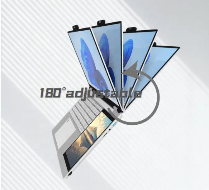 Brand New Laptops Computer 15.6inch Touch Double Screen DDR4 CPU N150 RAM 16GB SSD 256GB Cheap Laptop Notebook