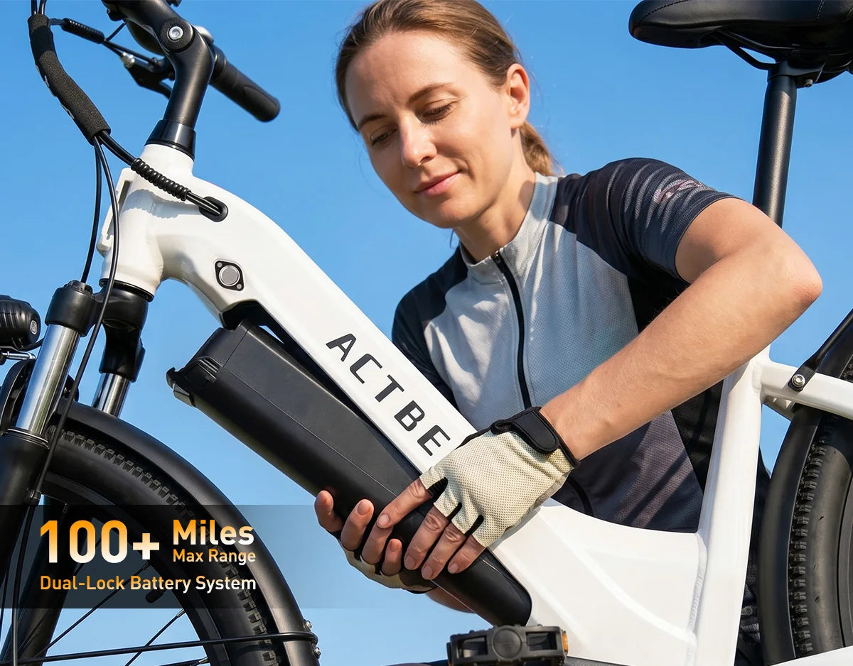 ACTBEST Core 2.0 27.5 US Warehouse Free Shipping Torque Sensor 48V 1200W Peak 28MPH Step-Thru Electric Bike