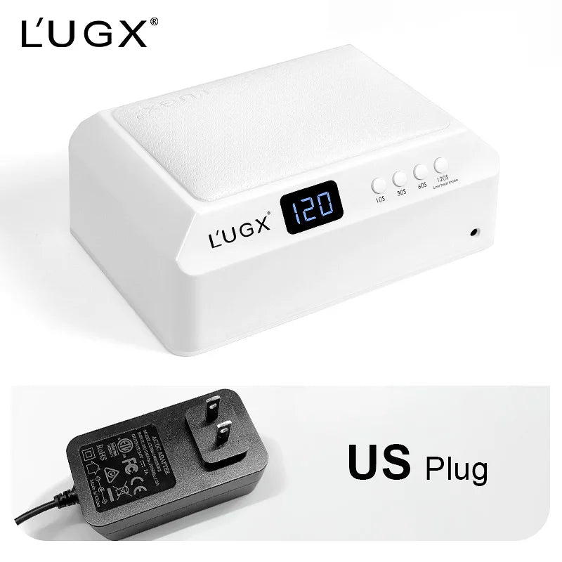 LUGX 72W UV Led Lamp Machine Professional Large Space Cordless Nail Gel Polish UV Lights Nail Dryer