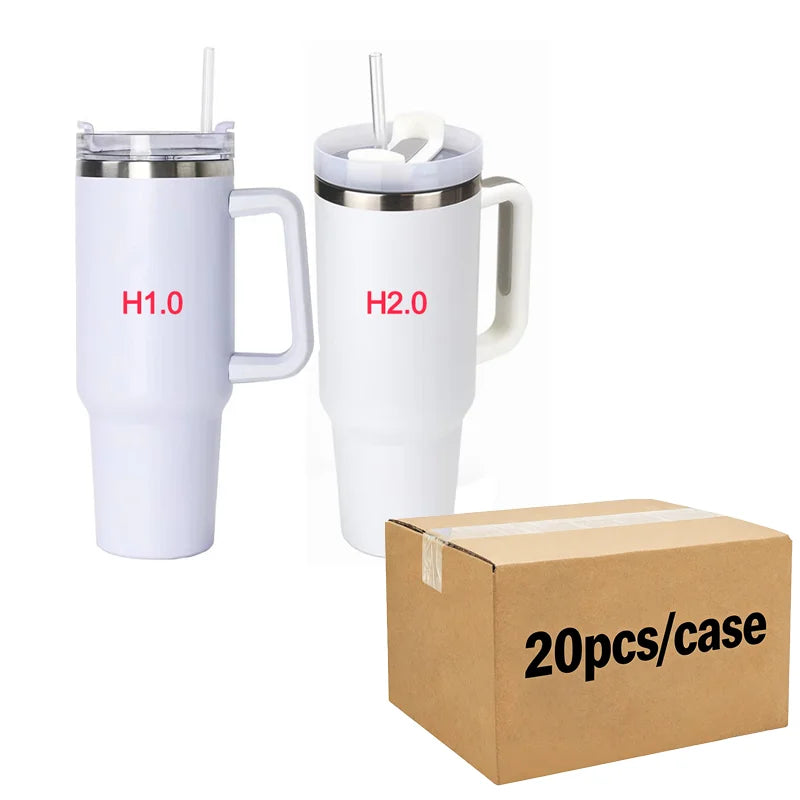 Us Warehouse 40 OZ Colorful Rainbow Plated Easy Clean Camping Gear 40 OZ Vacuum Tumbler for Home Office Outdoor Daily Use