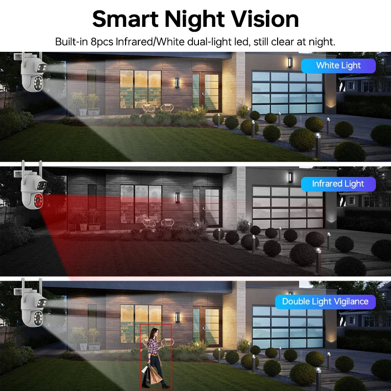 Cheap Wireless Security Cameras Home Built-in Microphone and Speech Two Way Intercom Pan/Tilt Wide Angle View Camera Security