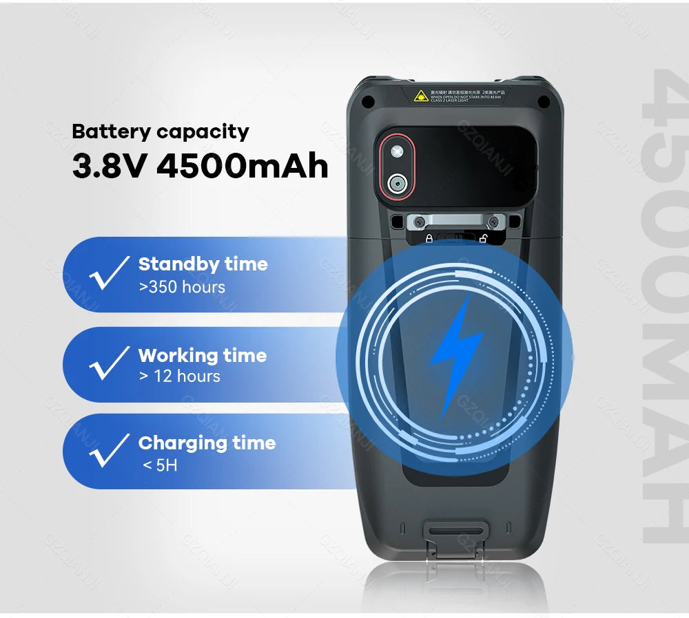 Android 10 Handheld Terminal PDA Honeywell Barcode Scanner 1D 2D Scanner Portable Data Collector with 4G WiFi Bluetooth NFC
