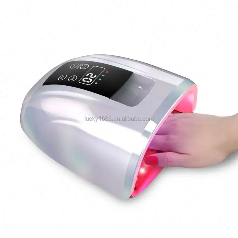 Low Custom MOQ NEW 90W Cordless Nail Dryer Rechargeable Professional Gel UV LED Nail Lamp