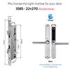 Tediton TTlock Outdoor Sliding Push and Pull Smart Lock Hotel Security Door Lock Smart Locks for Exterior Doors