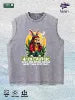 4/20 Easter Bunny Graphic Washed Vest US Warehouse 3 Colors Cotton Tank
