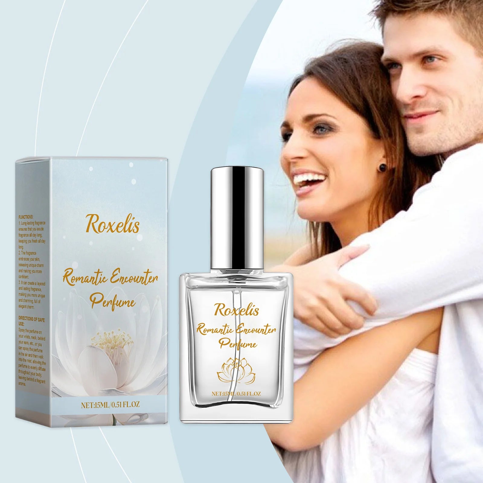 15ml Snow Lotus Romantic Encounter Women Perfume Floral Fragrance USA Warehouse Long Lasting OEM Custom Logo Private Label