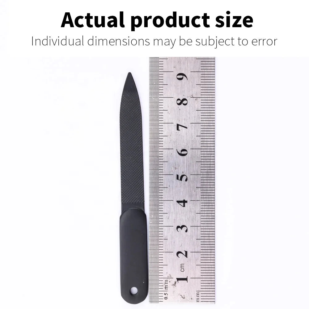 Professional Double-Sided Manicure Pedicure Tools Stainless Steel Durable Nail File  for Fingernails