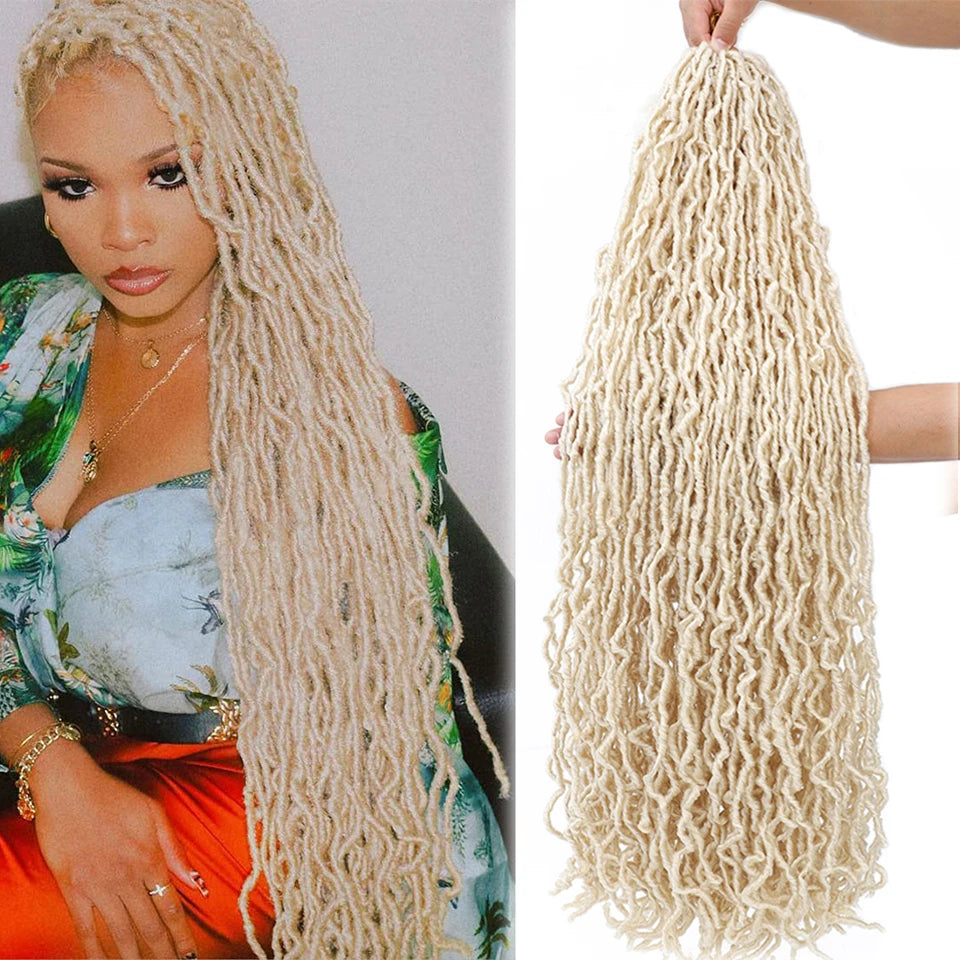Top Faux Dreadlocks Extension 36 pulgadas Super Long New Faux Locks Crochet Braid Bouclé Pre Extended New Soft Locs Crochet Hair