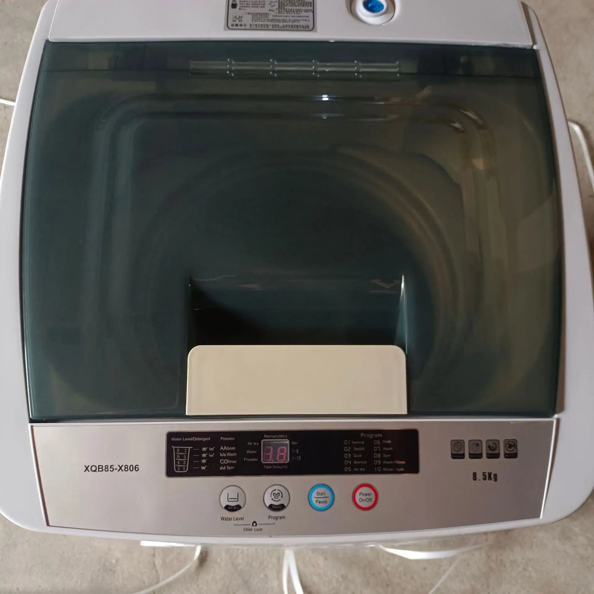 Factory Direct Christmas Gift Furniture 8.5kg Large Capacity Automatic Top Loading Washing Machine