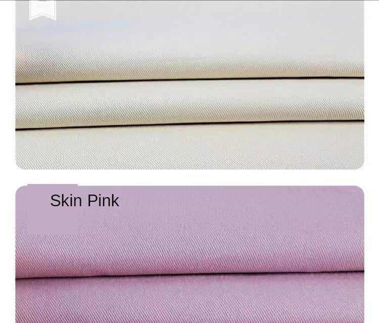Denim Fabric By The Meter for Sewing Jeans Clothing Coats Dresses Thickened Colored Twill Cotton Handmade Cloth Plain Black Blue