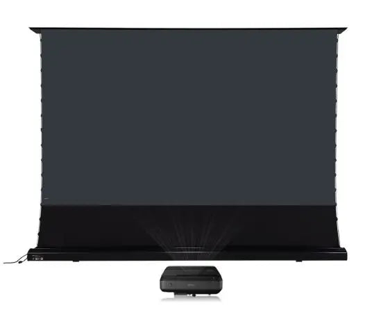 High-quality 72"-150" Laser TV Projector Screen Motorized Floor Rising PET UST ALR Projection Screen Suitable For Home Theater