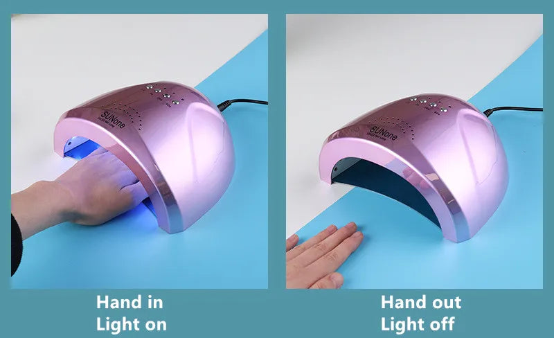 60W UV LED Nail Lamp with 30 Pcs Leds For Curing Gel Nail Dryer Drying Nail Polish Lamp 5/30/60s Auto Sensor Manicure Tools