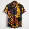 OEM Service Custom Wholesale Summer Men Clothing Short Sleeve Hawaiian Printed Fashion Shirt