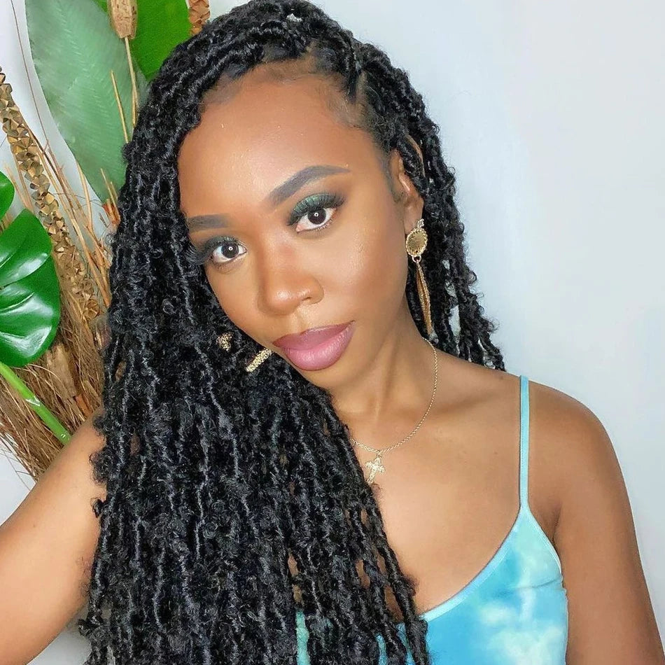 Butterfly Locs Crochet Braids Hair Synthetic Dreadlocks meche Faux Locs Crochet Hair Extensions for women braiding hair
