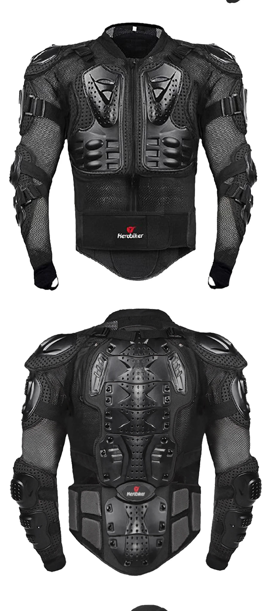 HEROBIKER Motorcycle Jacket Men Full Body Armor Motorcycle Motocross Racing Moto Armor Riding Motorbike Protection Size S-5XL