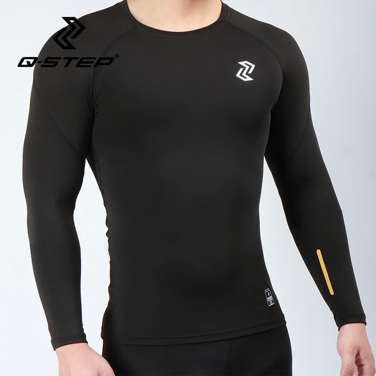 Men's Long Sleeve Winter Compression Top Quick-Drying Fleece-Lined High Elasticity for Basketball Fitness Sports Training