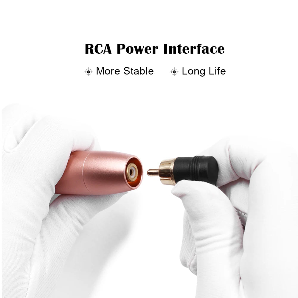 BIOMASER Newest Permanent Makeup Tattoo Machine 2 Head Rose Gold Microblading Pen Equipment 3D Microblading Tattoo Gun Set