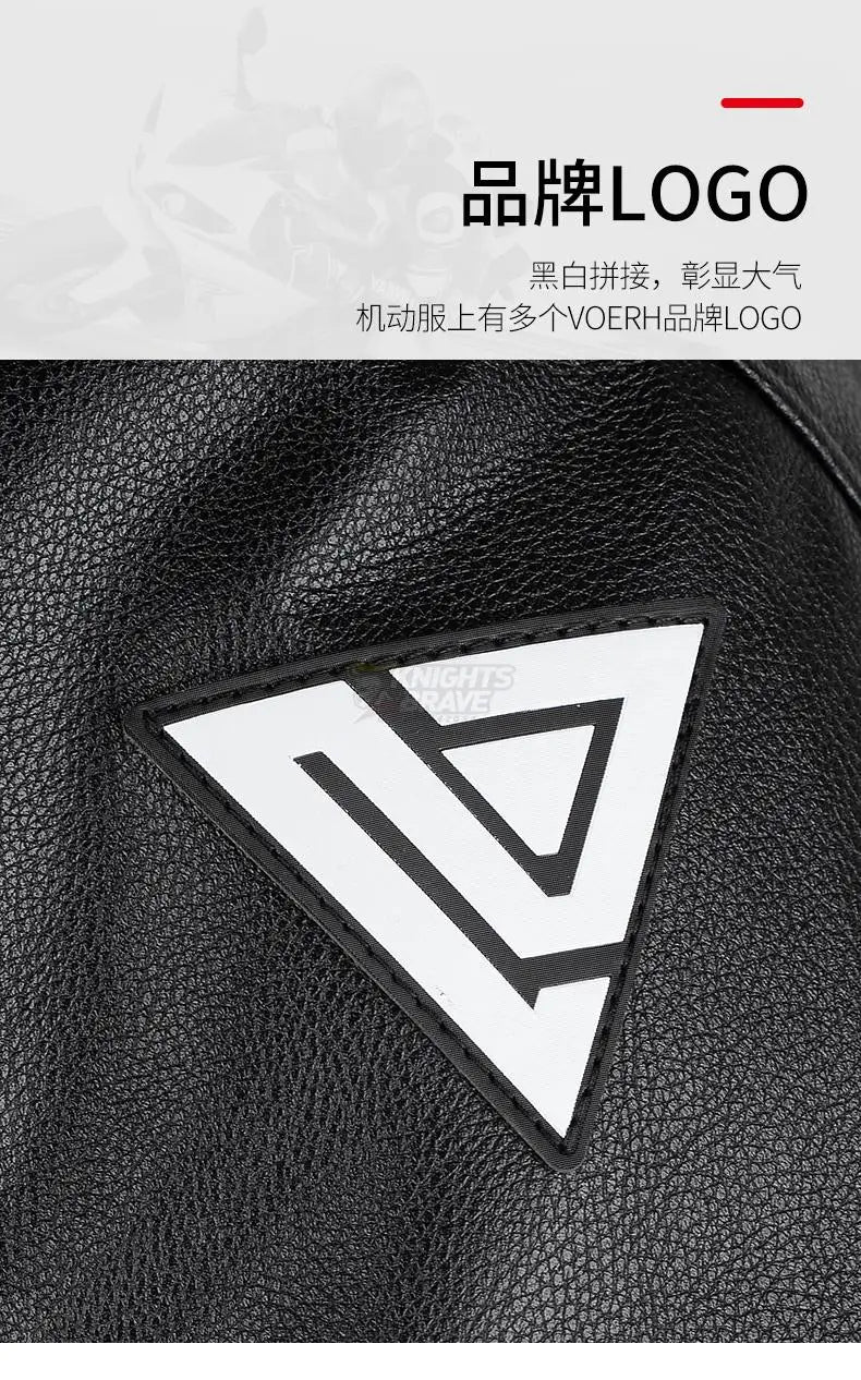 GHOST RACING Winter Motorcycle Jacket Leather Chaqueta Moto Men Waterproof Moto Suit Motorbike Riding Jacket Motocross Jacket