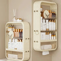 Wall Hanging Kitchen Layered Bathroom Cabinets Visual Storage Box Storage Shelf Multi-layer Organizer Shelf Transparent