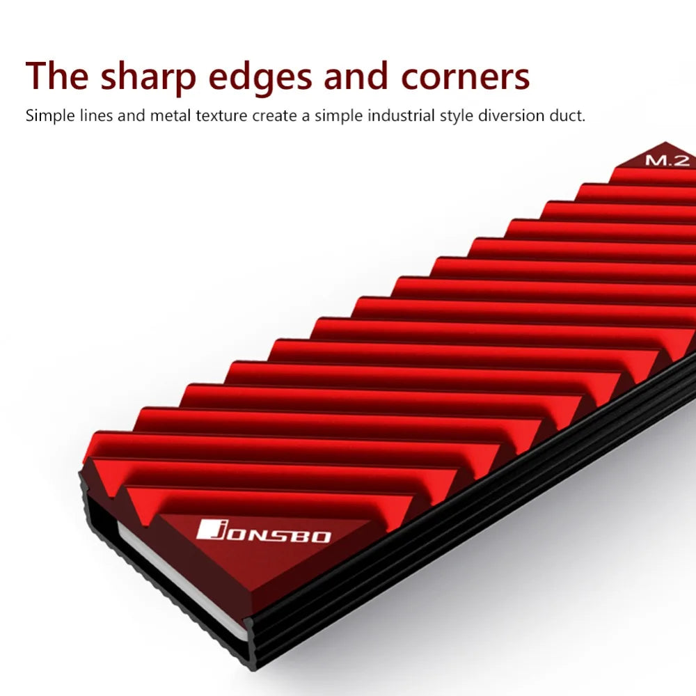 Okvyuan M2 SSD NVMe Heat Sink Jonsbo M2 2280 Solid State Hard Disk Aluminum Heatsink with Thermal Pad for Desktop PC Accessories